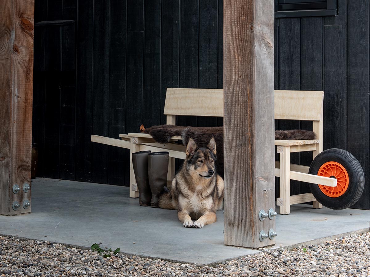 Weltevree Wheelbench eiken