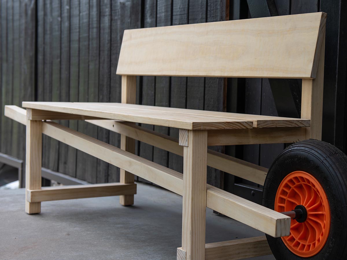 Weltevree Wheelbench eiken