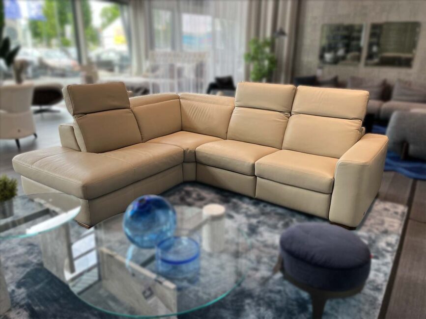 Natuzzi Italia Diesis hoekbank – showroommodel