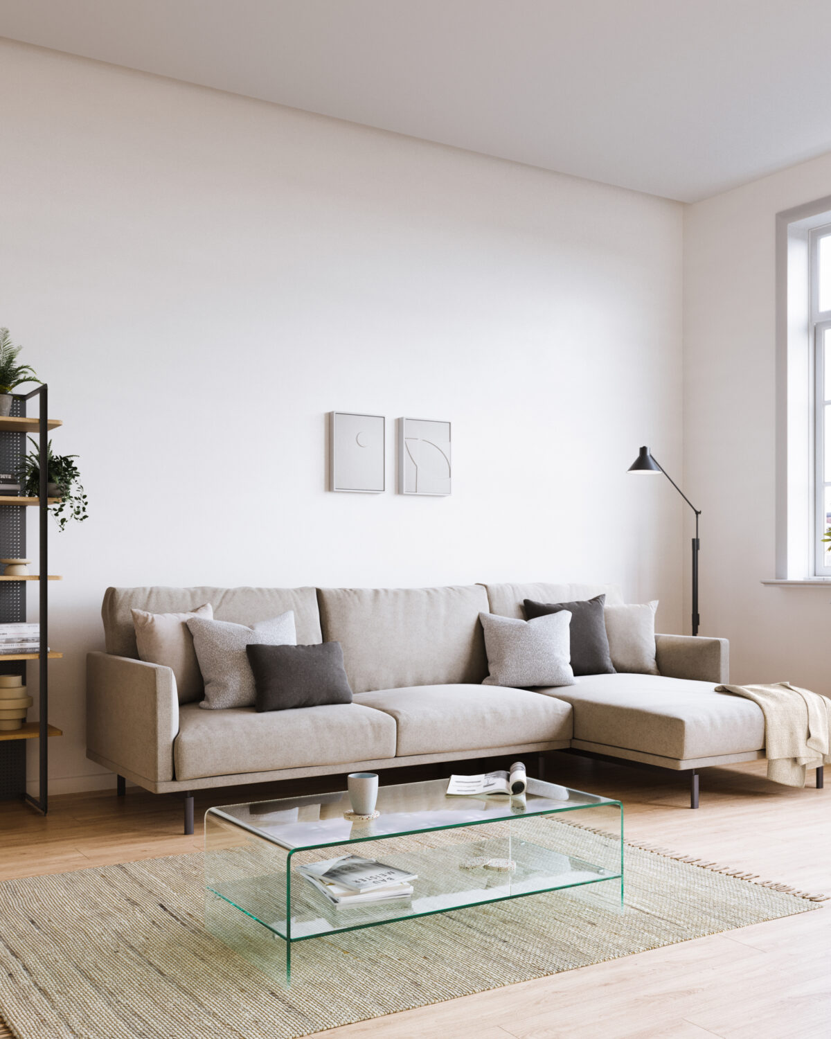 Kave Home Burano glazen salontafel 110 x 55 cm - Afbeelding 3