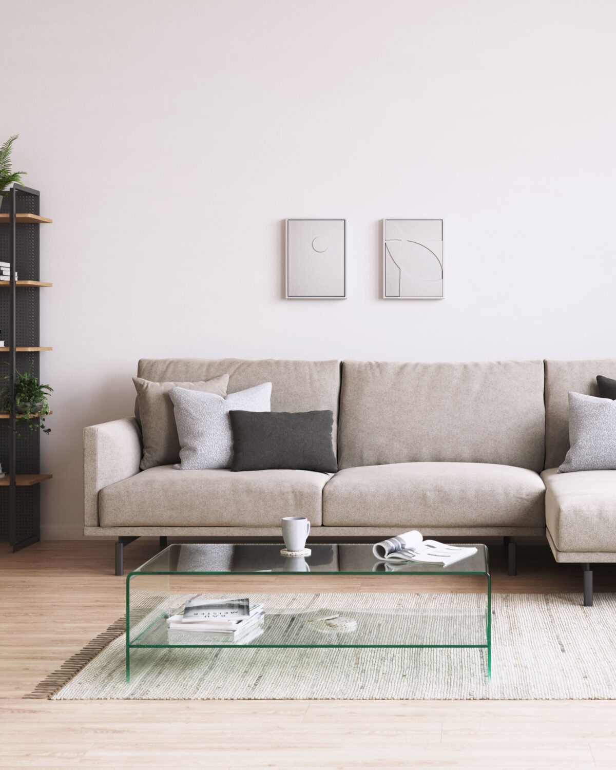 Kave Home Burano glazen salontafel 110 x 55 cm - Afbeelding 4