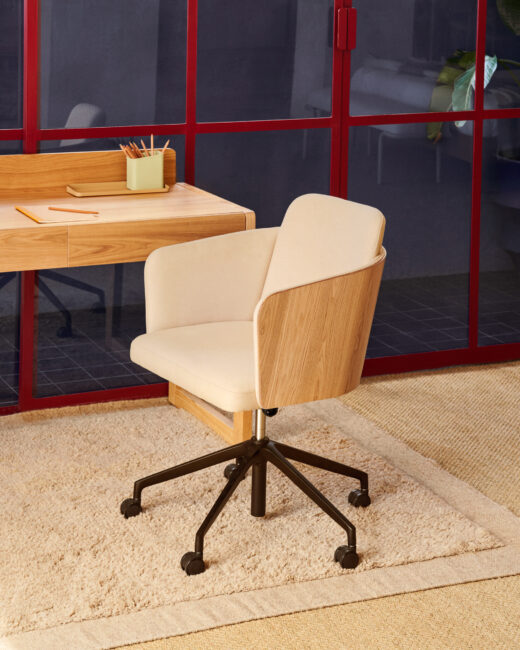 Kave Home Marely-vloerkleed beige van wol 160 x 230 cm