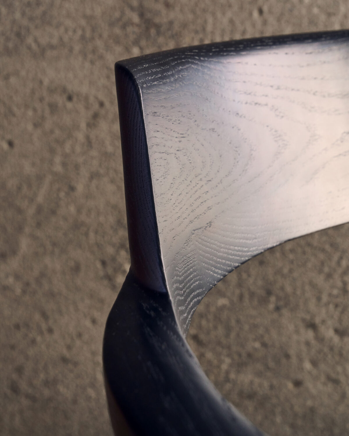 Kave Home Stoel Alocs massief eikenhout in zwart beige chenille afneembare hoes FSC Mix Credit - Afbeelding 5