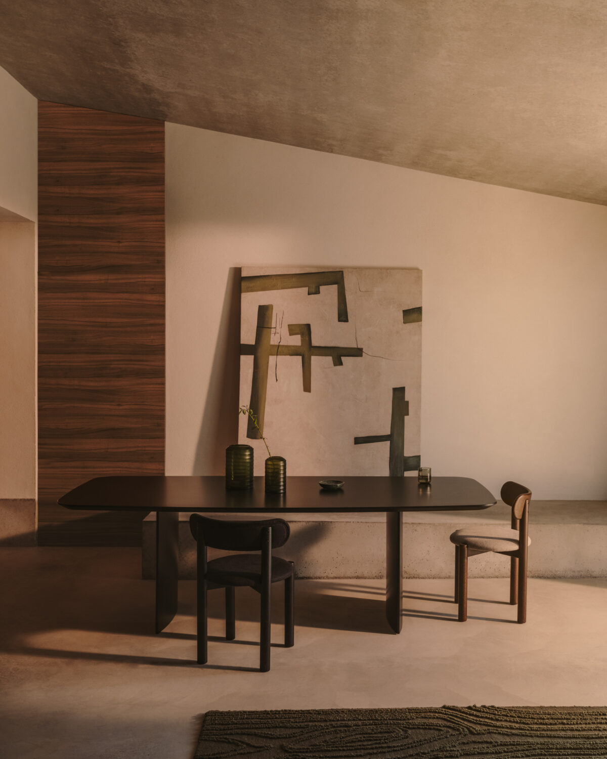 Kave Home Fida abstract doek in groen 180 x 140 cm - Afbeelding 2