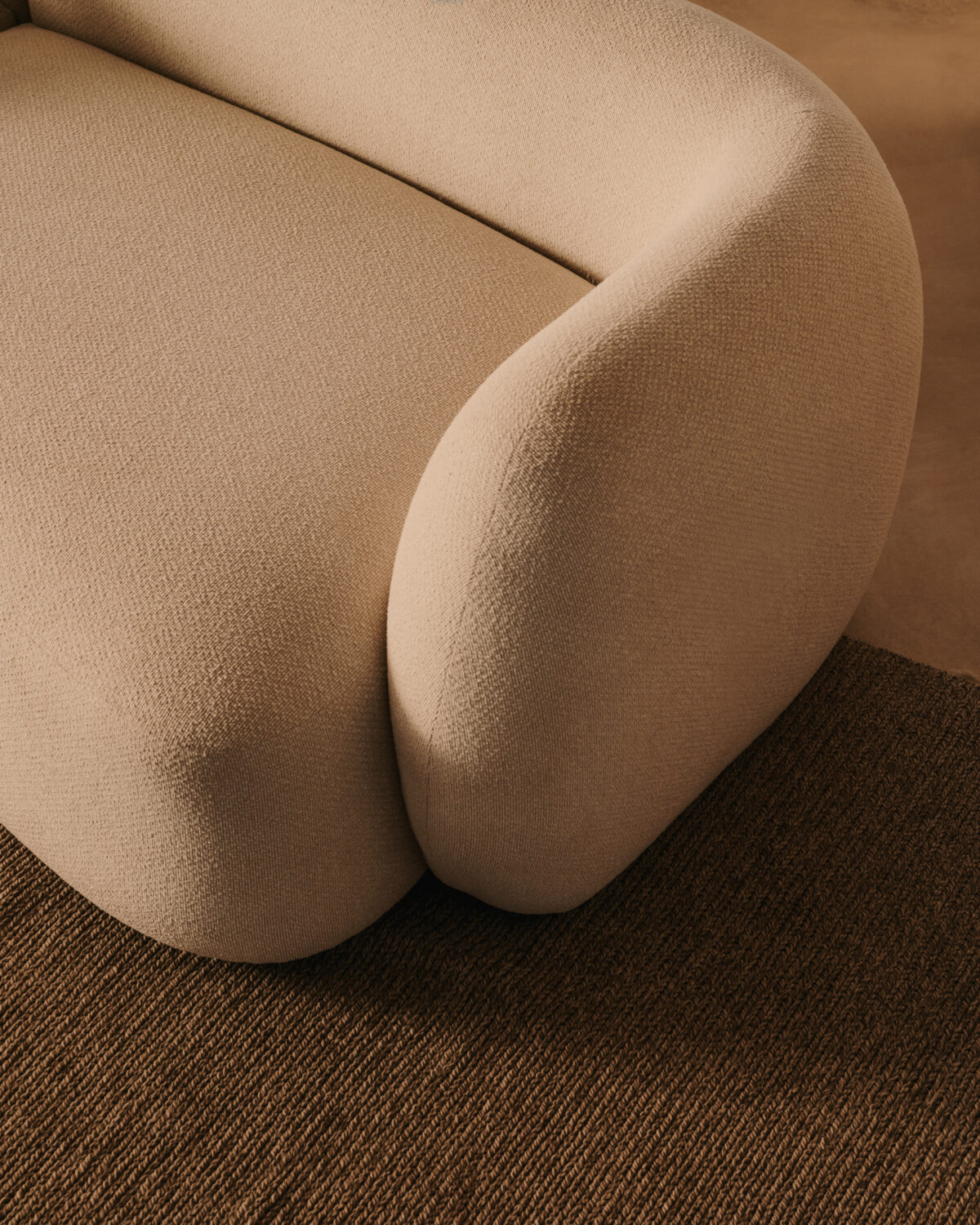 Kave Home Martina modulaire 2-zitsbank in ecru chenille met chaise longue links 230 cm - Afbeelding 2