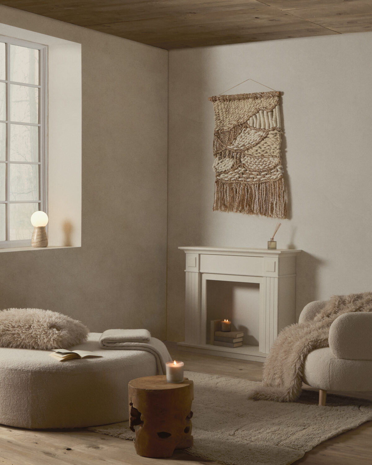 Kave Home Tropicana massief teak houten bijzettafel, Ø 35 cm - Afbeelding 3