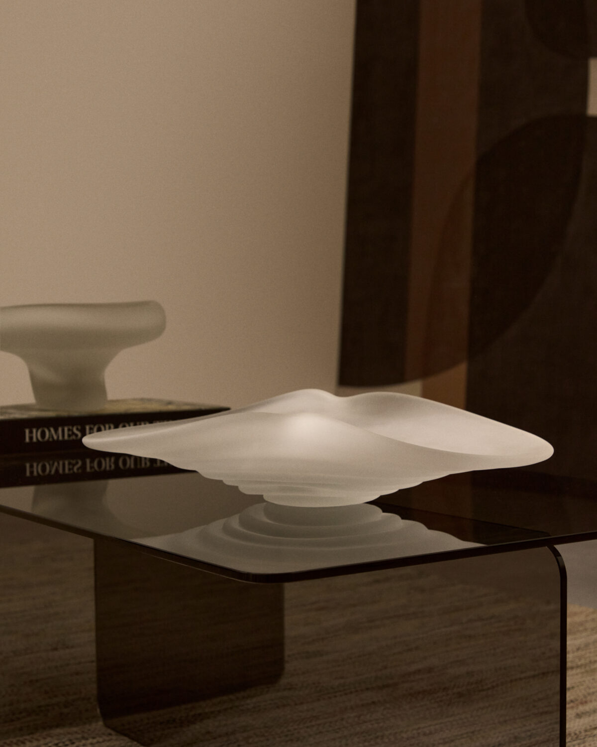 Kave Home Ondaro tafelstuk van gepolijst glas 11 cm - Afbeelding 2