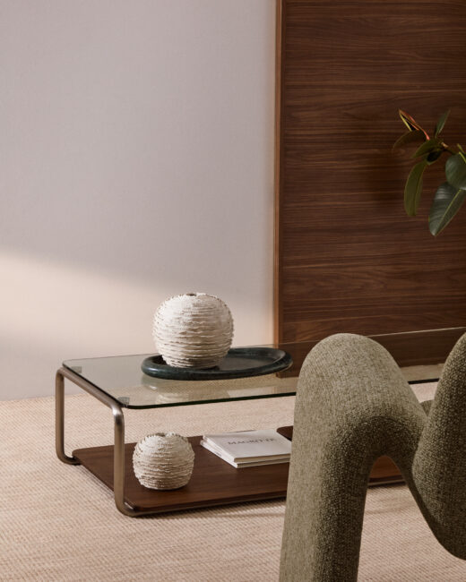 Kave Home Evania vaas van beige keramiek 15,5 cm