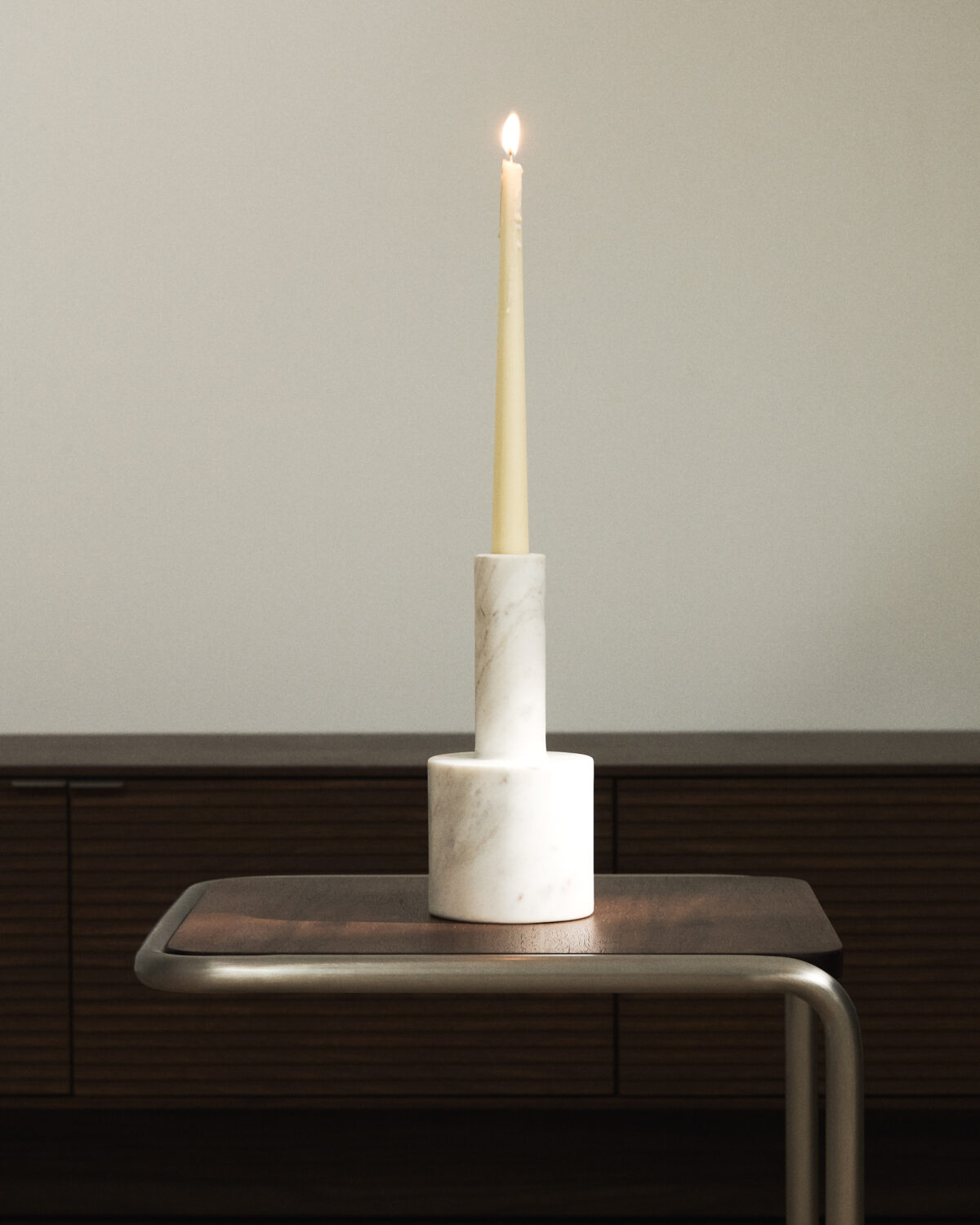 Kave Home Zalvori kandelaar van wit marmer 23 cm - Afbeelding 4