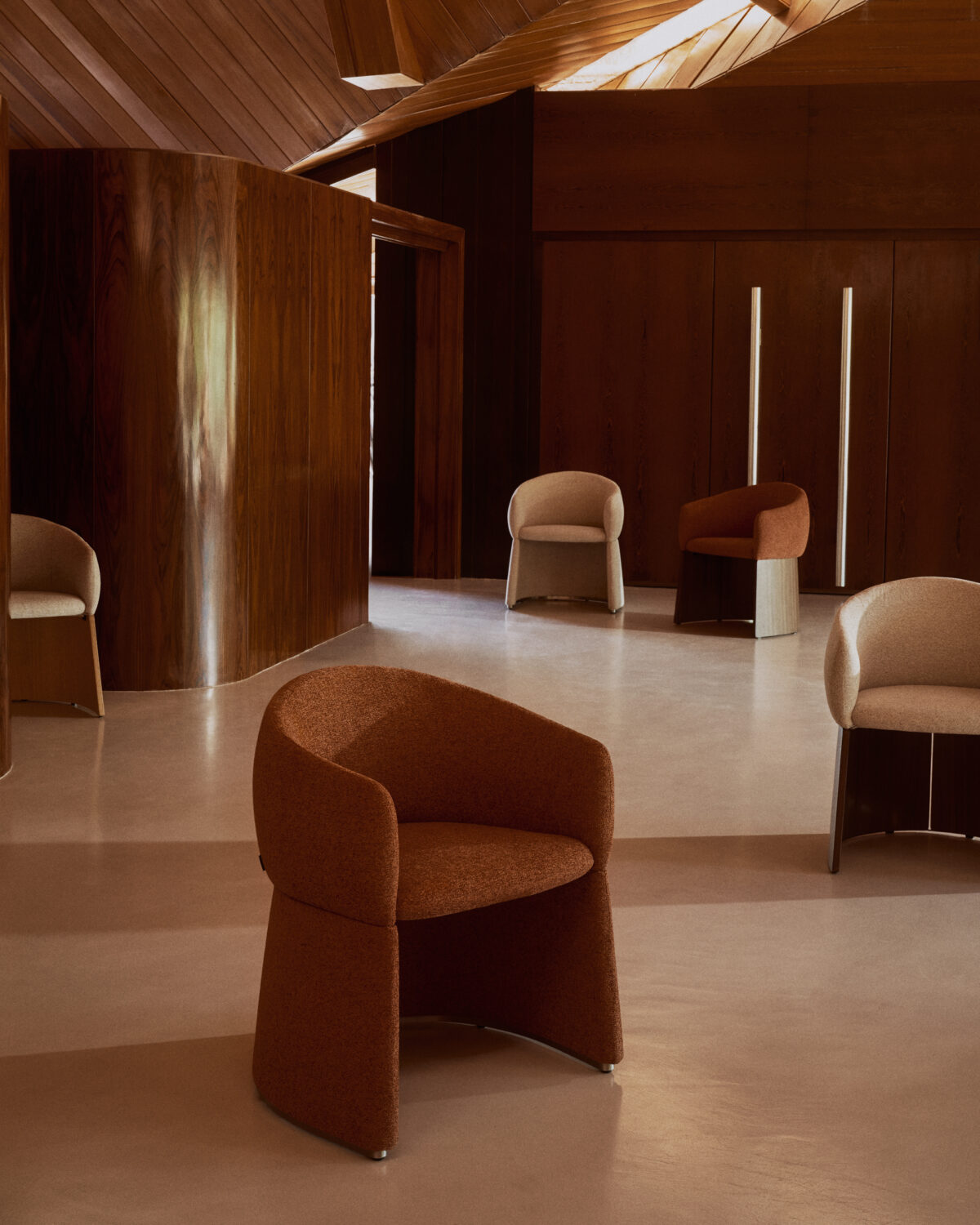 Kave Home Bosca stoel in terracotta chenille - Afbeelding 4