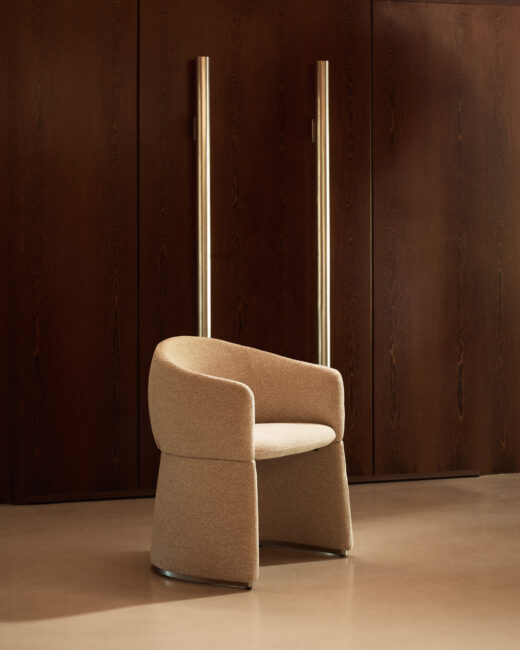 Kave Home Bosca stoel in beige chenille