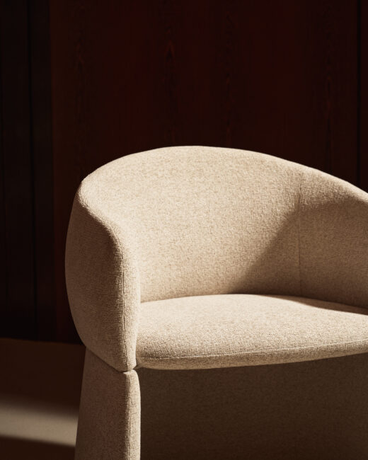 Kave Home Bosca stoel in beige chenille