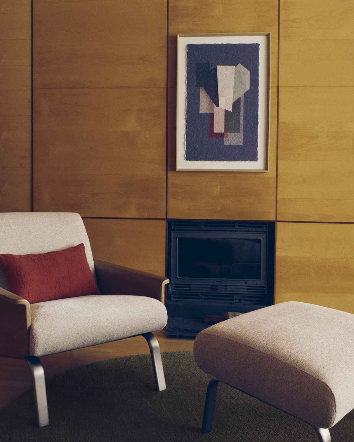 Kave Home Veluni schilderij van gerecycled papier in meerdere kleuren 60 x 90 cm - Afbeelding 3