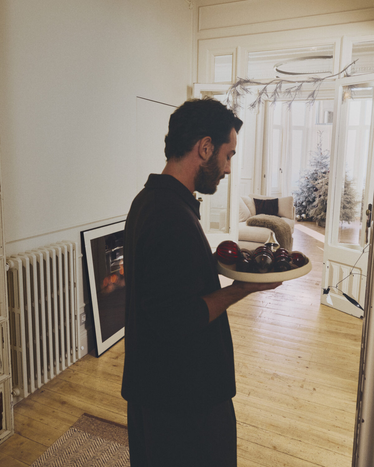 Kave Home Middenschaal Mireni van papier-maché beige Ø 29 cm - Afbeelding 3