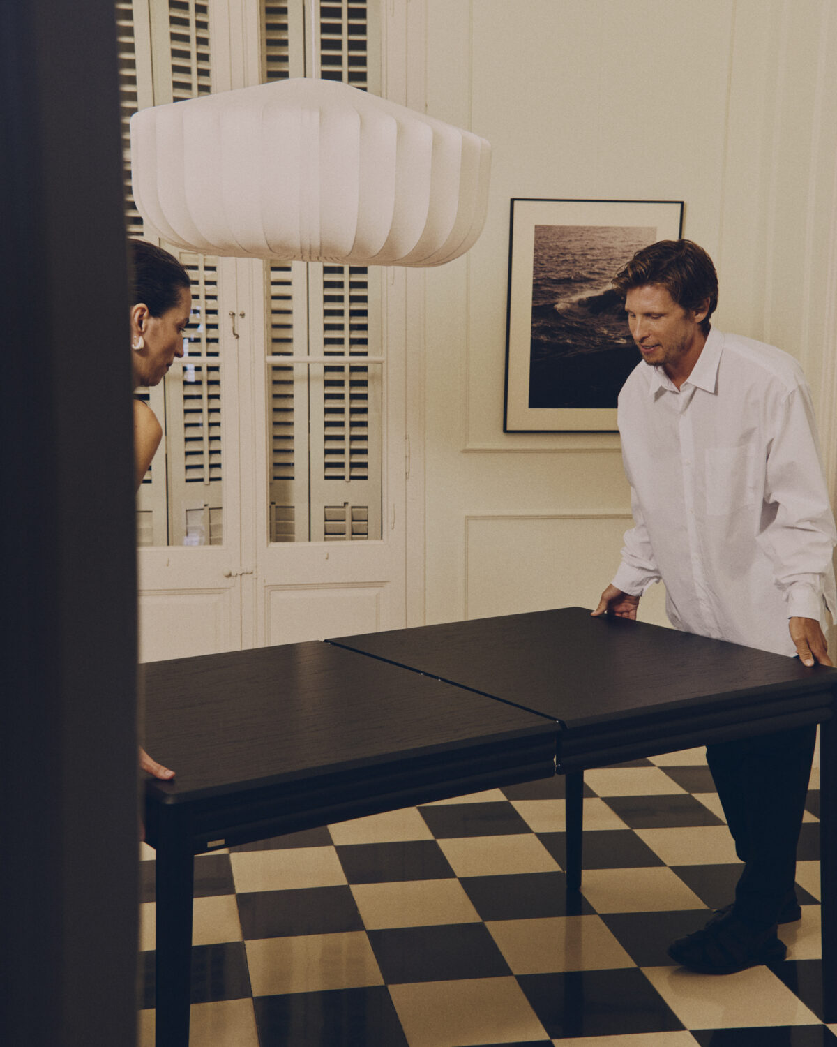 Kave Home Zavira kunstwerk met foto van golven 64 x 84 cm - Afbeelding 3