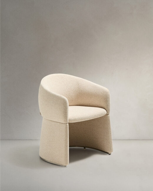 Kave Home Bosca stoel in beige chenille