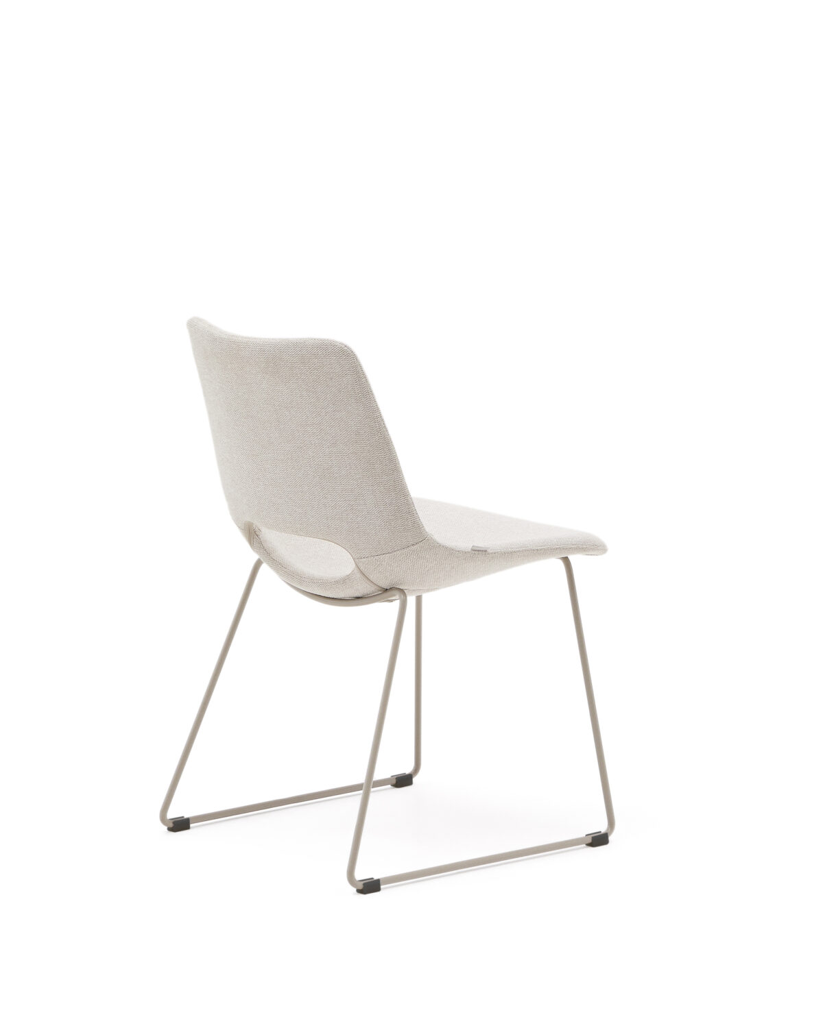 Kave Home Zahara beige stoel met stalen poten en beige afwerking FSC 100% - Afbeelding 7