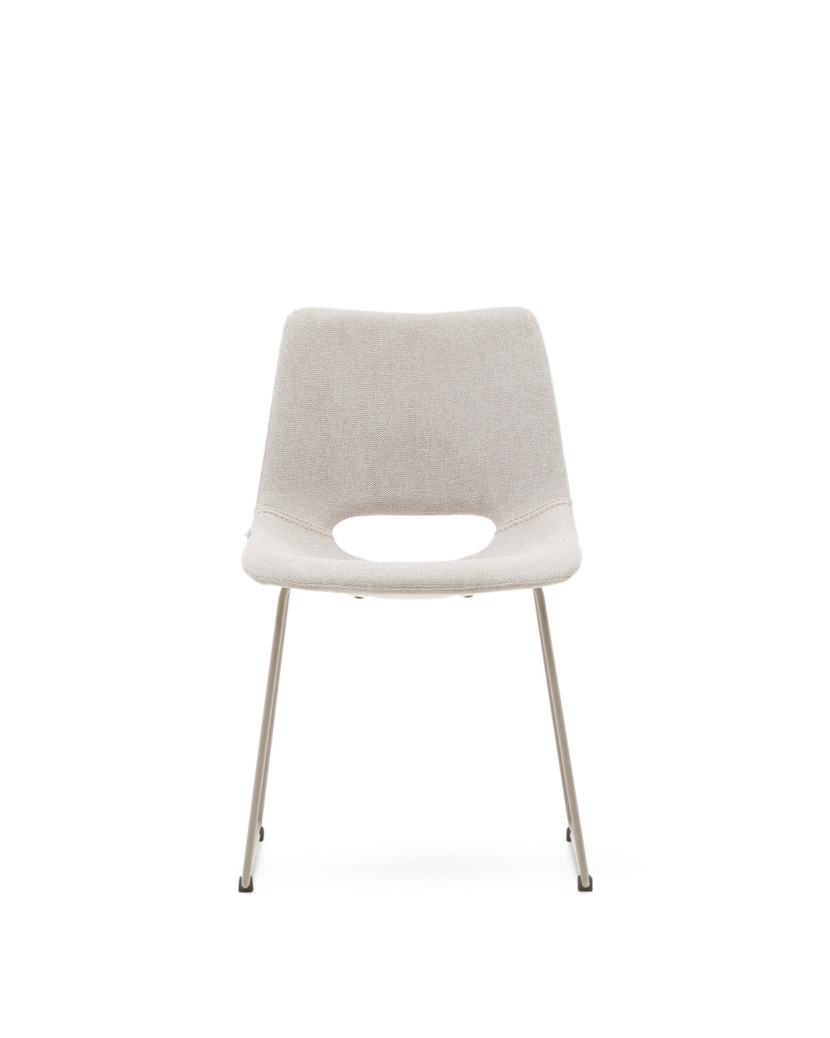 Kave Home Zahara beige stoel met stalen poten en beige afwerking FSC 100% - Afbeelding 9