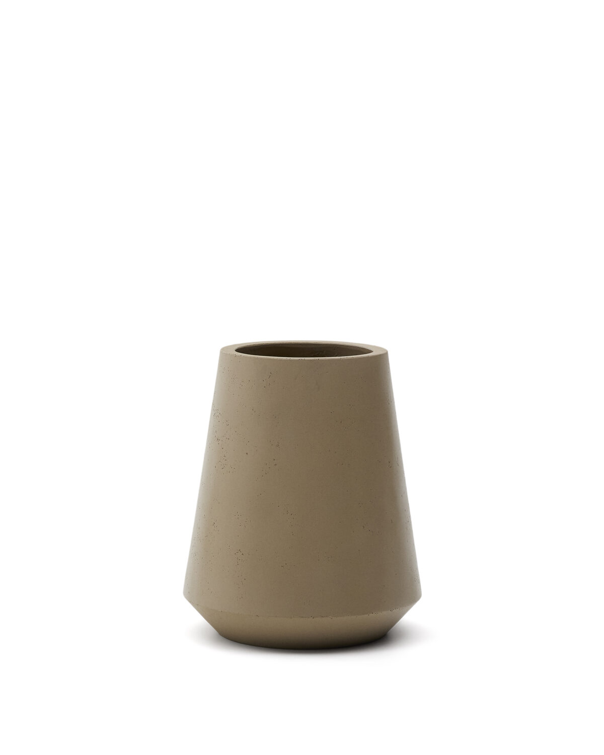 Kave Home Calun beige bloempot van cement Ø 50 cm