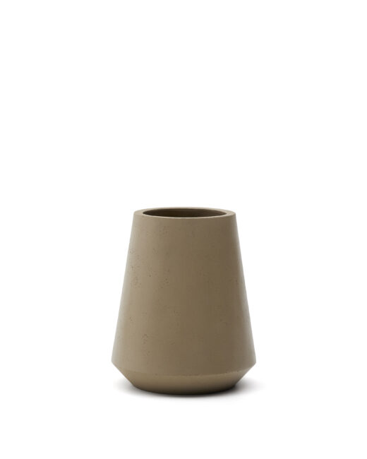 Kave Home Calun beige bloempot van cement Ø 50 cm