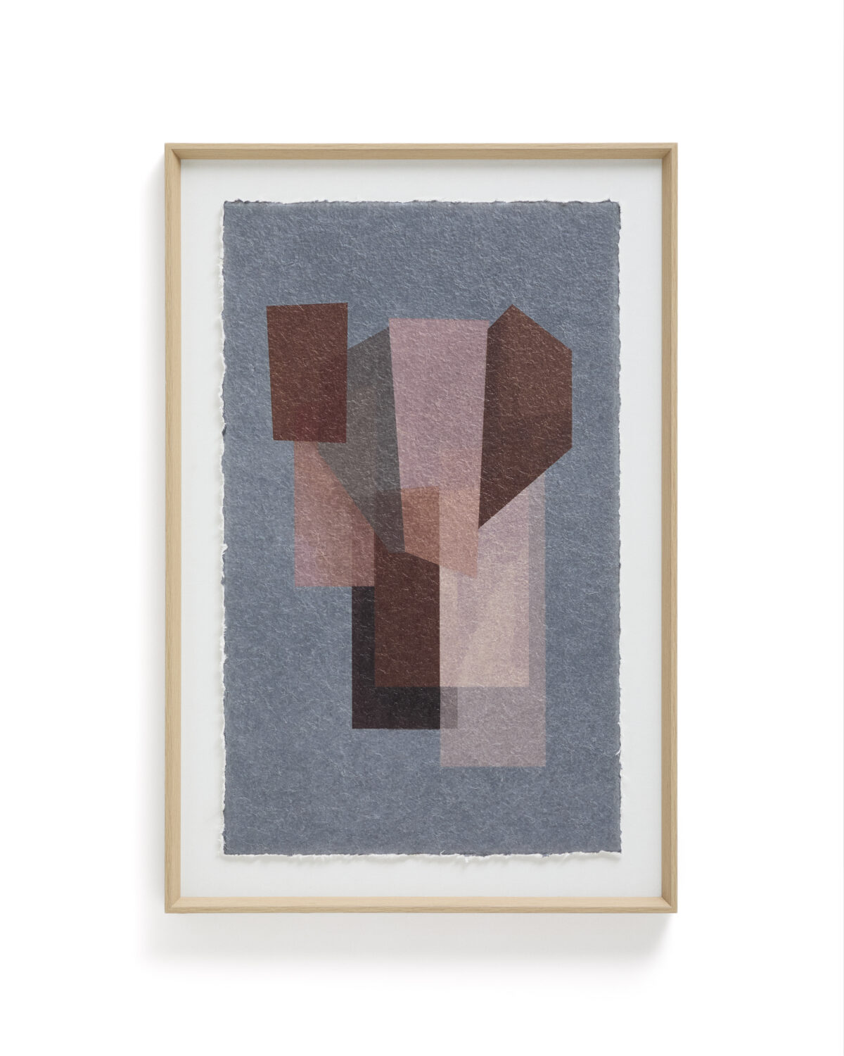 Kave Home Veluni schilderij van gerecycled papier in meerdere kleuren 60 x 90 cm