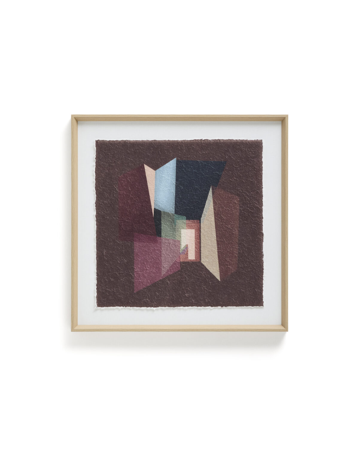 Kave Home Veluni schilderij van gerecycled papier in meerdere kleuren 60 x 60 cm - Afbeelding 4