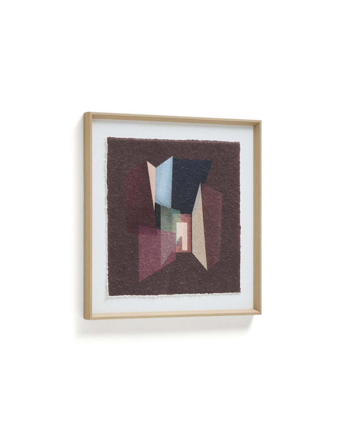 Kave Home Veluni schilderij van gerecycled papier in meerdere kleuren 60 x 60 cm - Afbeelding 5