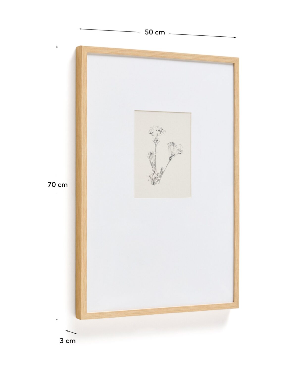 Kave Home Lirena schilderij met botanische illustratie 50 x 70 cm - Afbeelding 11