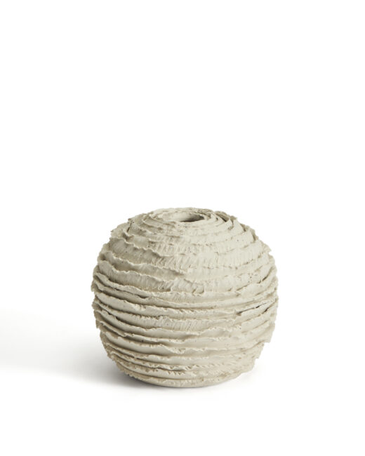 Kave Home Evania vaas van beige keramiek 15,5 cm