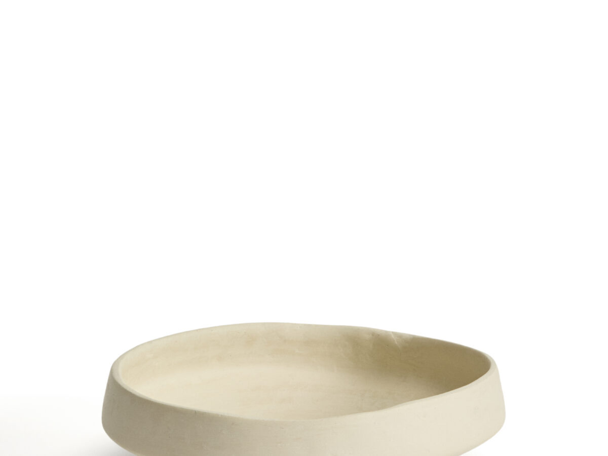 Kave Home Middenschaal Mireni van papier-maché beige Ø 29 cm