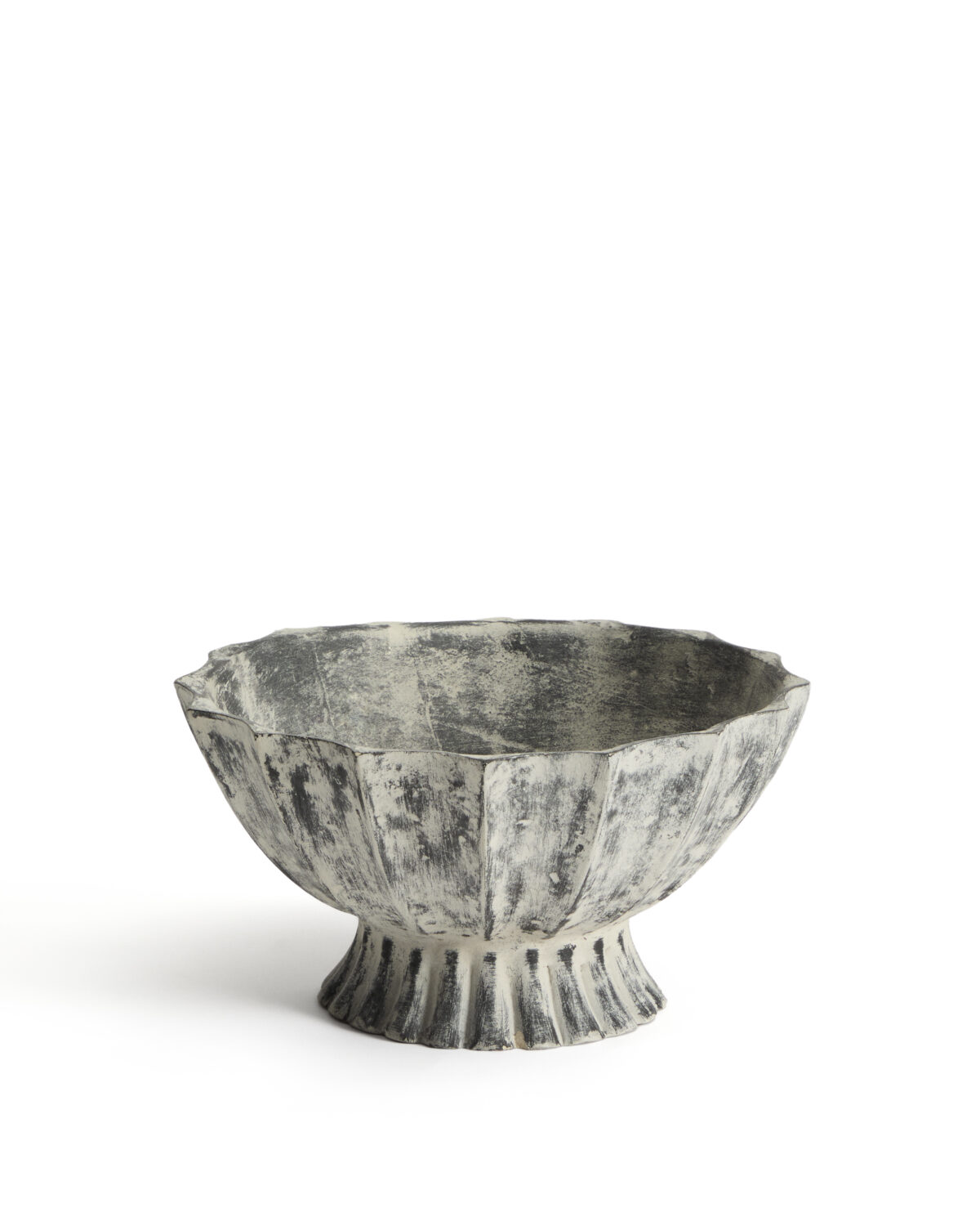 Kave Home Centrotavola Valura in cartapesta grigio Ø 26 cm - Afbeelding 3