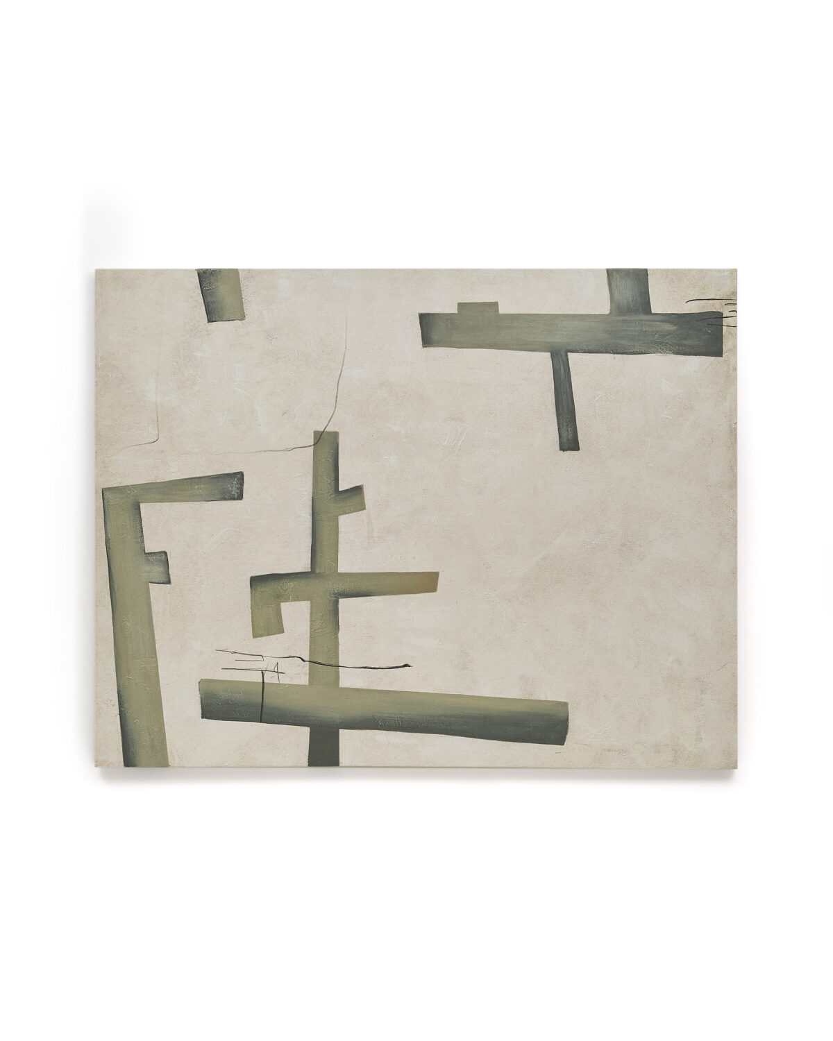 Kave Home Fida abstract doek in groen 180 x 140 cm - Afbeelding 4