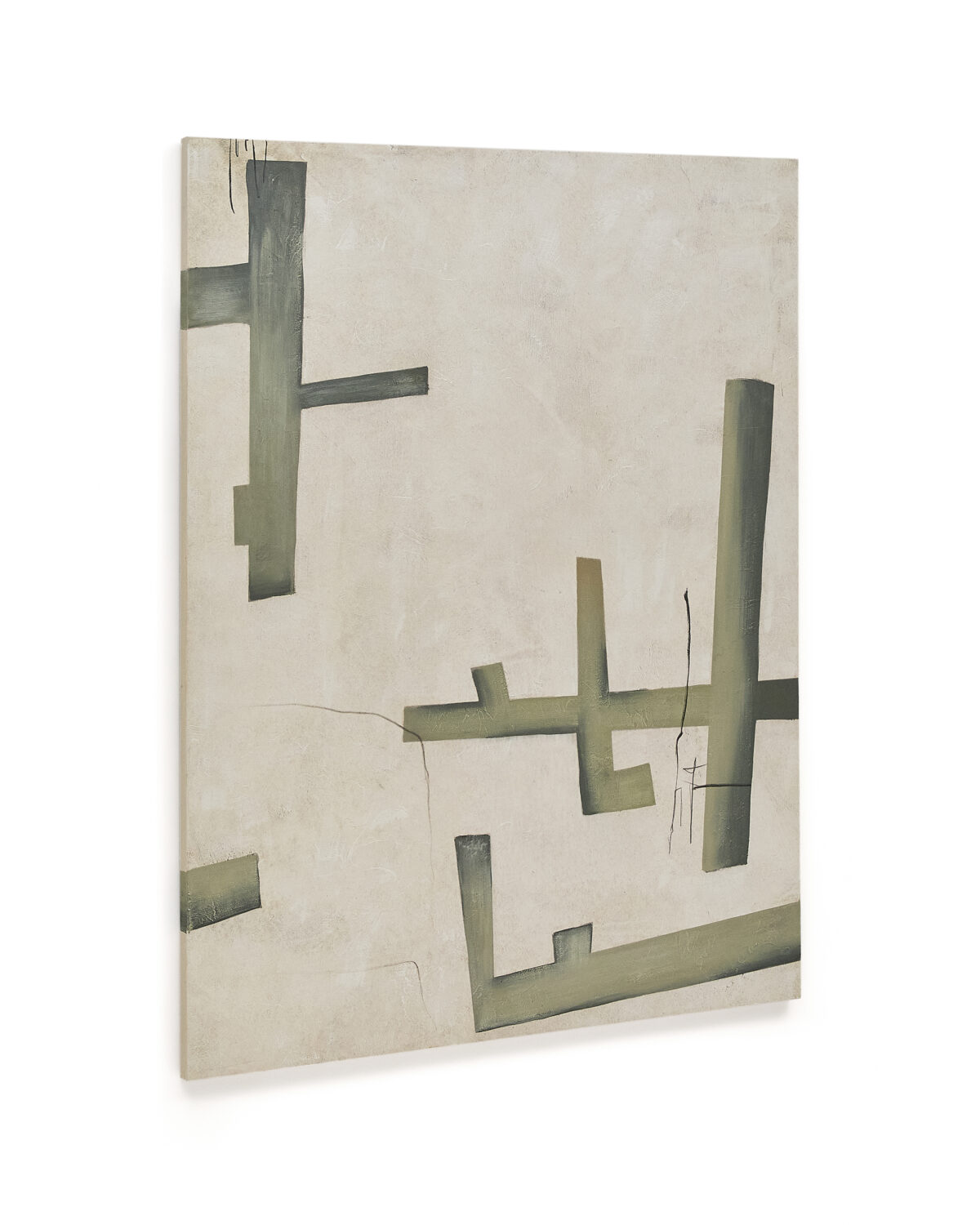 Kave Home Fida abstract doek in groen 180 x 140 cm - Afbeelding 5