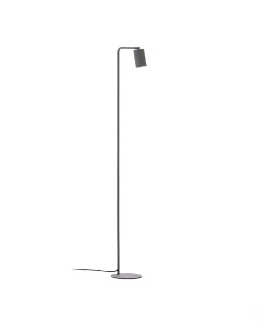 Kave Home Manie staande lamp gemaakt van metaal met zwarte afwerking met gietijzeren effect