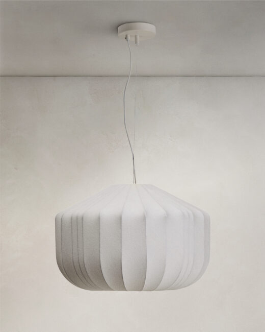 Kave Home Somar plafondlamp van synthetische vezels en stalen staven Ø51 cm