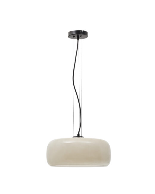 Kave Home Reig plafondlamp van lichtgrijs glas Ø 38 cm