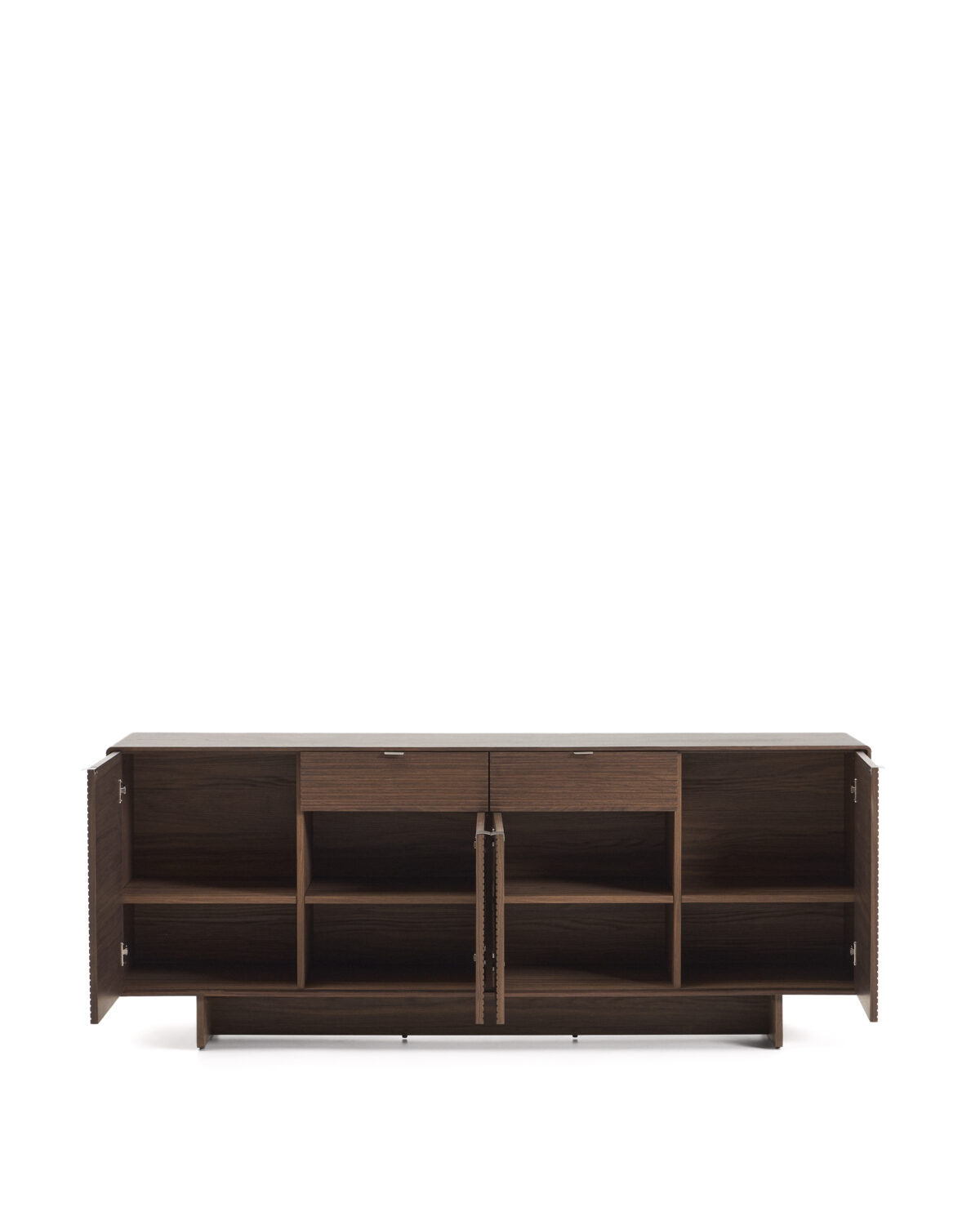 Kave Home Norlen dressoir met 4 deuren en 2 laden in walnootfineer FSC Mix Credit 194,5 x 78 cm - Afbeelding 10