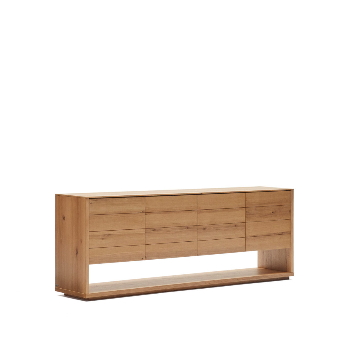 Kave Home Alguema dressoir 4 deuren in eiken fineer met natuurlijke afwerking 200 x 74 cm - Afbeelding 7