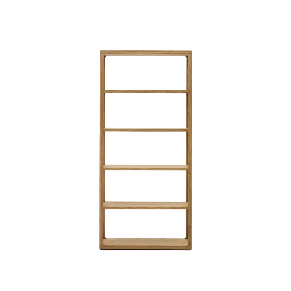 Kave Home Maymai rekken met massief eiken structuur, 90 x 193 cm - Afbeelding 4