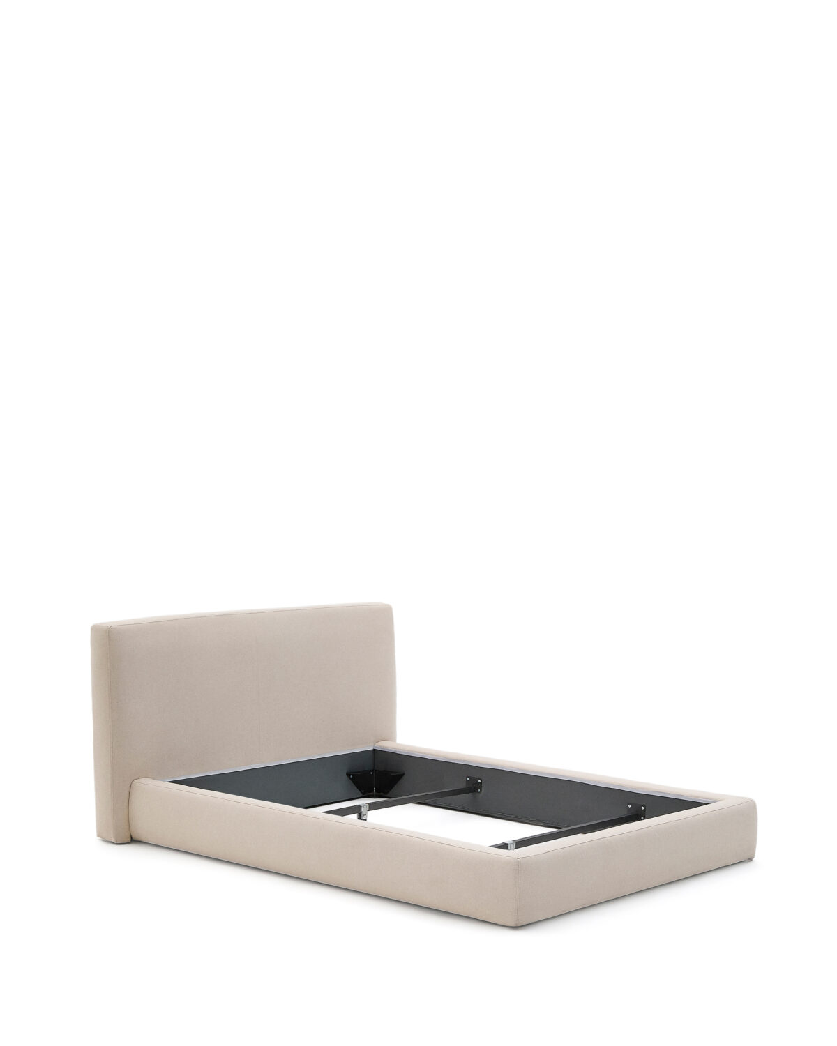 Kave Home Blok bed met afneembare hoes, ecru, voor matras van 160 x 200 cm FSC Mix Credit - Afbeelding 6