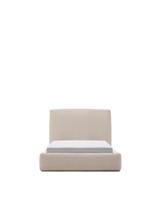 Kave Home Blok beddenhoes beige voor matras van 90 x 200 cm