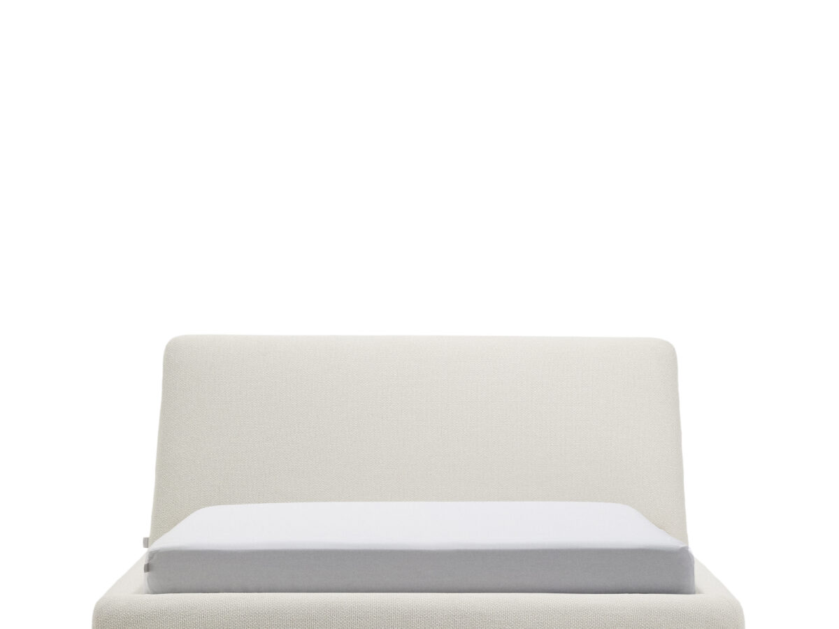 Kave Home Martina bed met afneembare hoes van ecru chenille voor matras van 160 x 200 cm