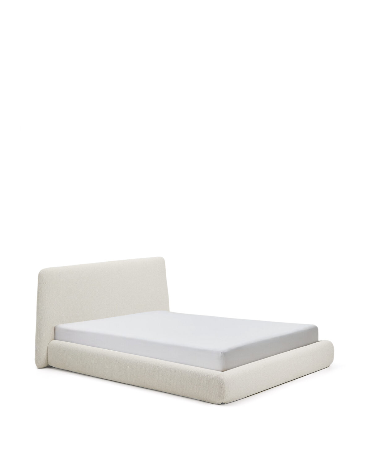 Kave Home Martina bed met afneembare hoes van ecru chenille voor matras van 160 x 200 cm - Afbeelding 5