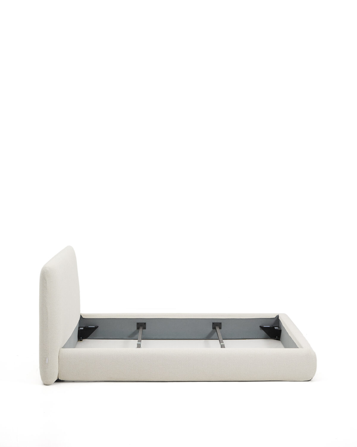 Kave Home Martina bed met afneembare hoes van ecru chenille voor matras van 160 x 200 cm - Afbeelding 9