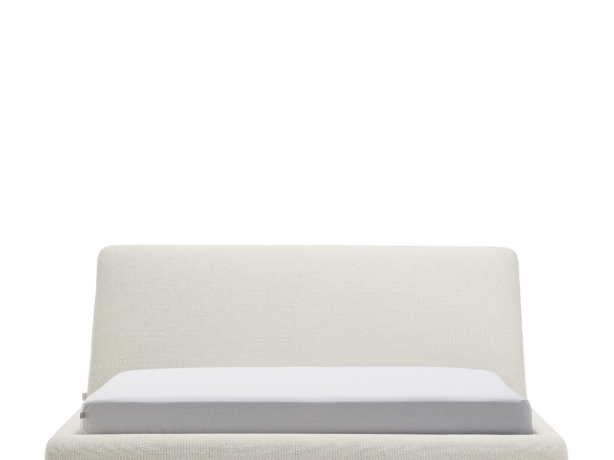 Kave Home Martina bed met afneembare hoes van ecru chenille voor matras van 180 x 200 cm