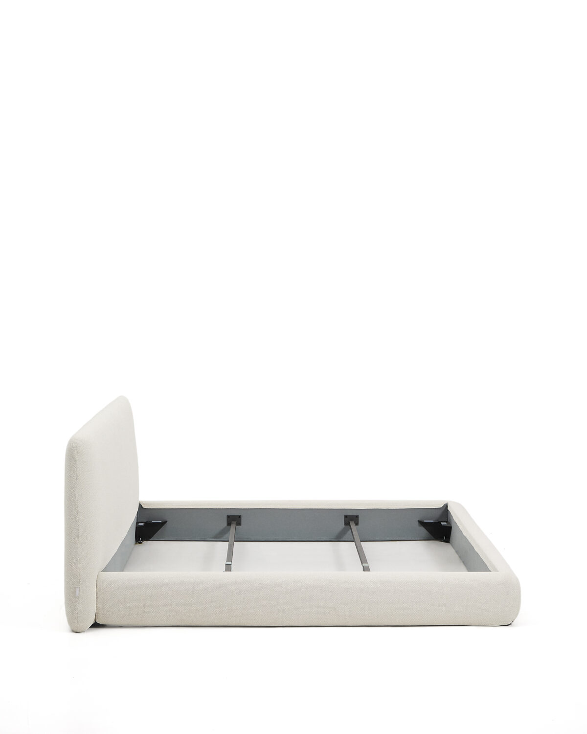 Kave Home Martina bed met afneembare hoes van ecru chenille voor matras van 180 x 200 cm - Afbeelding 9