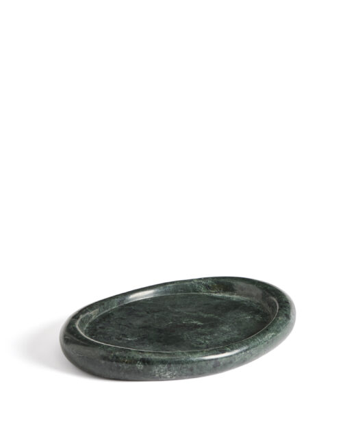 Kave Home Lenorel groen dienblad van marmer 30 x 23 cm