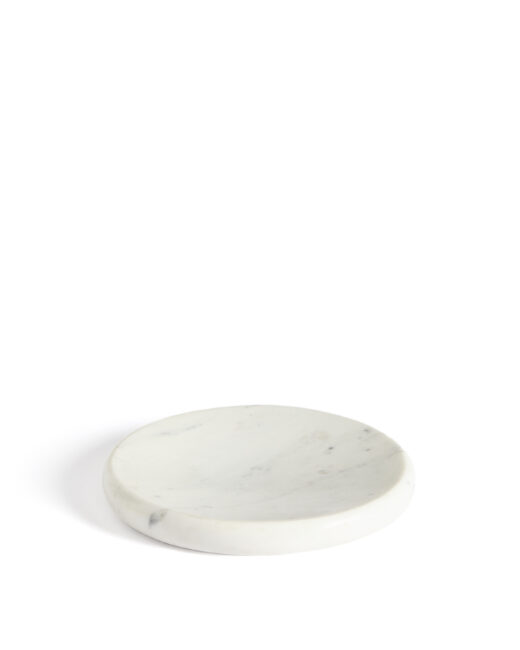 Kave Home Obena wit dienblad van marmer Ø 25 cm