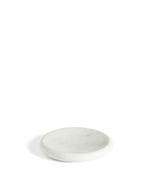 Kave Home Obena wit dienblad van marmer Ø 20 cm