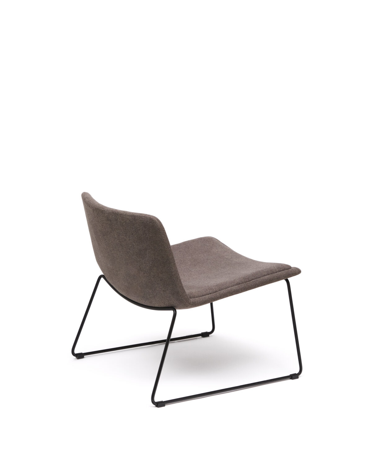 Kave Home Zahara fauteuil bruin en staal met zwarte afwerking, 100% FSC. - Afbeelding 7